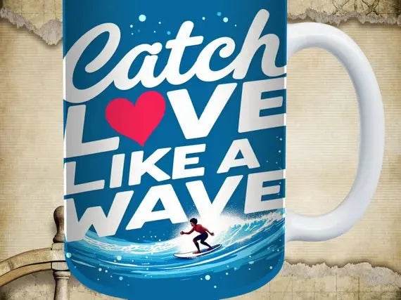 Dive into Your Mornings Ceramic Mug, - Iron Phoenix GHG