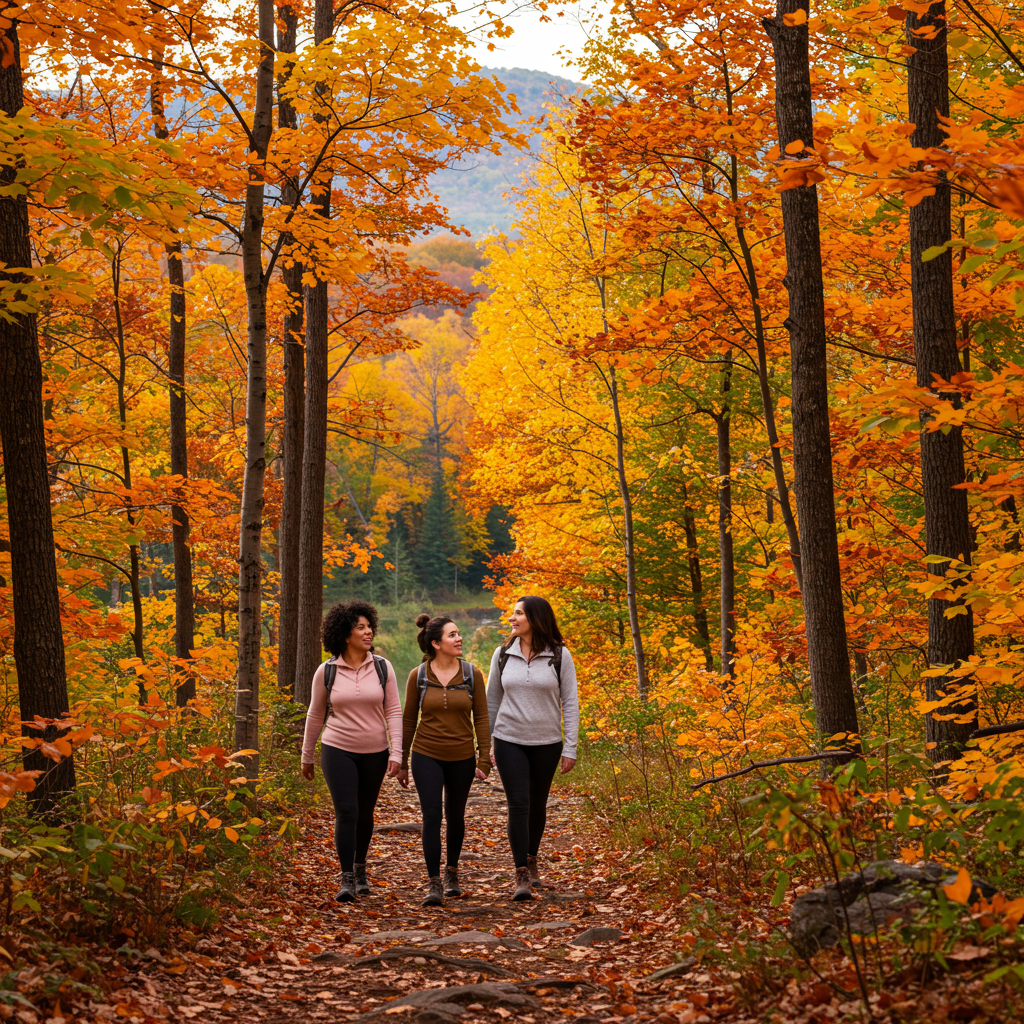 Women on a hike 