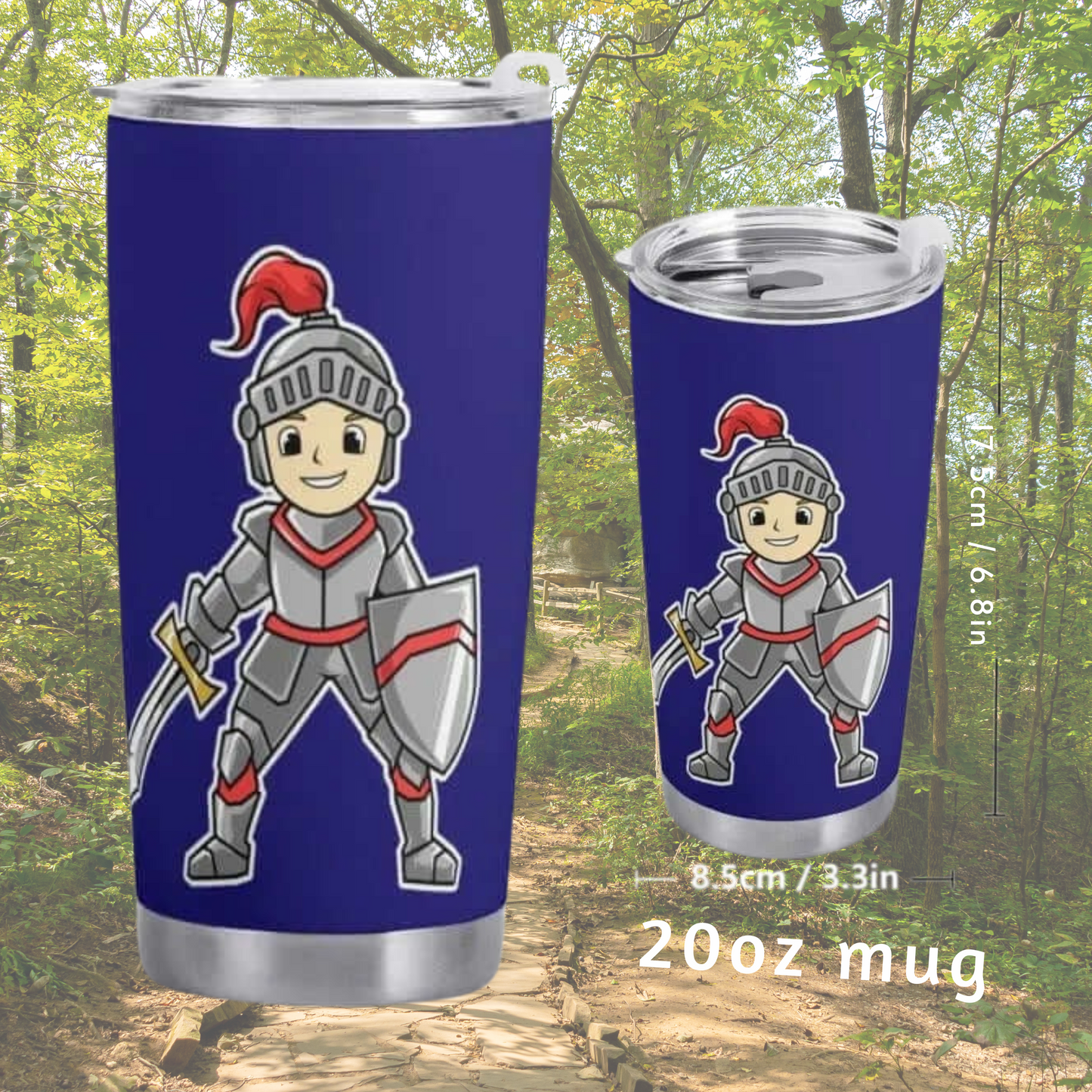 Adorable Knight Car Cup