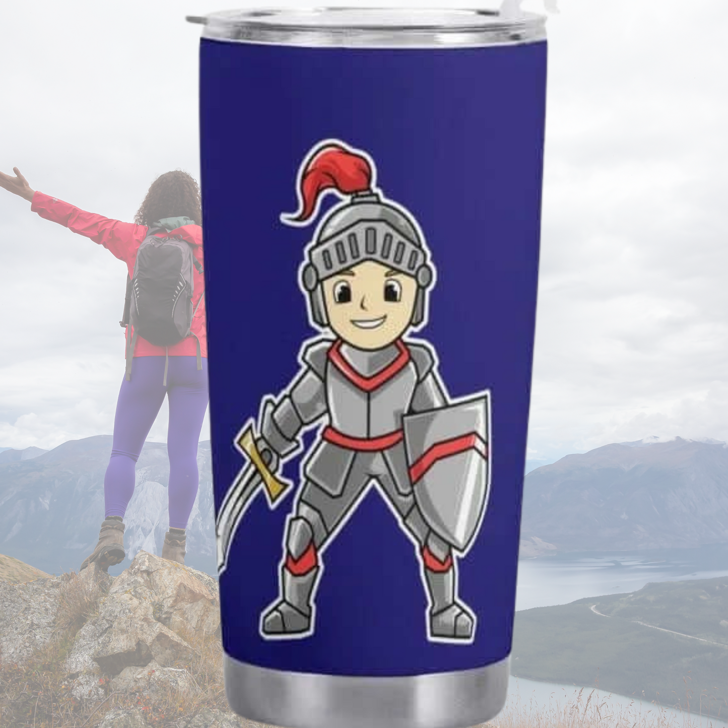 Adorable Knight Car Cup