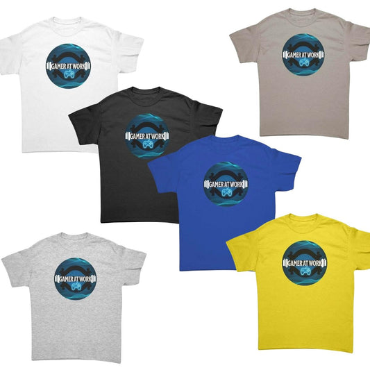 "Gamer At Work" T-Shirt by Shadowseeker| Iron Phoenix GHG - Iron Phoenix GHG