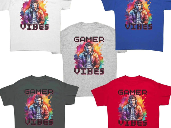"Gamer Vibes" T-Shirt by Shadowseeker | Iron Phoenix GHG