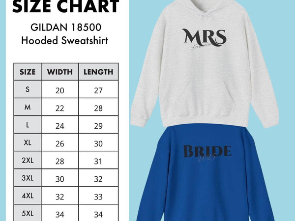 Personalized MRS Wedding Hoodie