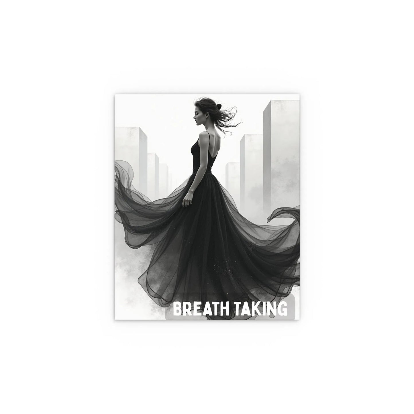 Architectural Muse Silk Poster – Modern Art, Home Décor, Gift - Iron Phoenix GHG