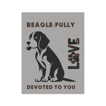 Beagle Garden Banner - Adorable Dog Design Outdoor Decor - Iron Phoenix GHG