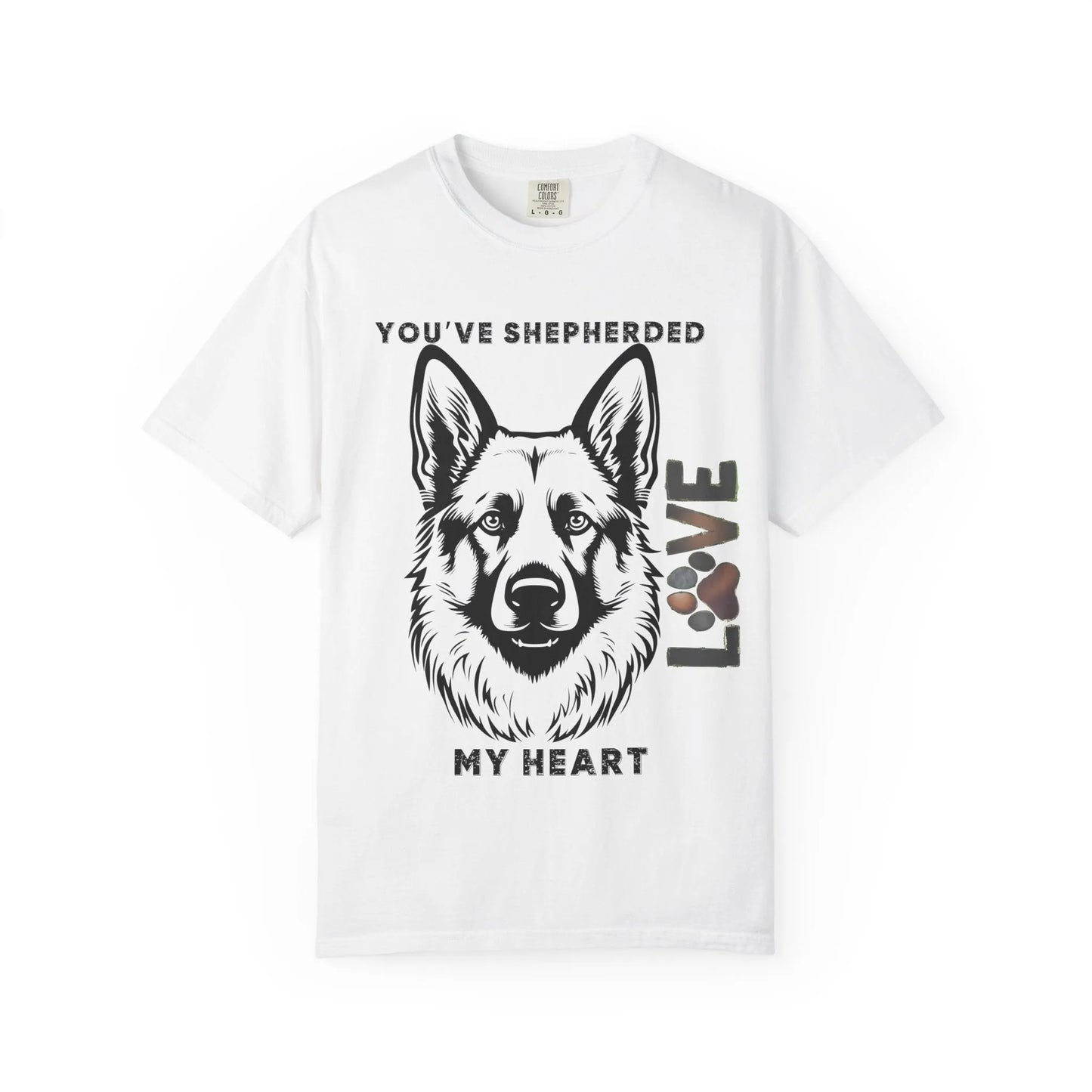 Shepherd Dog Love T-Shirt, Unisex Gift for Dog Lovers, Pet Adoption Support, Heartwarming Canine Apparel, Casual Everyday Wear