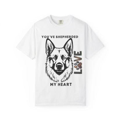 Shepherd Dog Love T-Shirt, Unisex Gift for Dog Lovers, Pet Adoption Support, Heartwarming Canine Apparel, Casual Everyday Wear