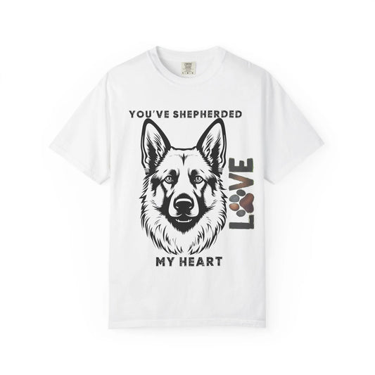 Shepherd Dog Love T-Shirt, Unisex Gift for Dog Lovers, Pet Adoption Support, Heartwarming Canine Apparel, Casual Everyday Wear