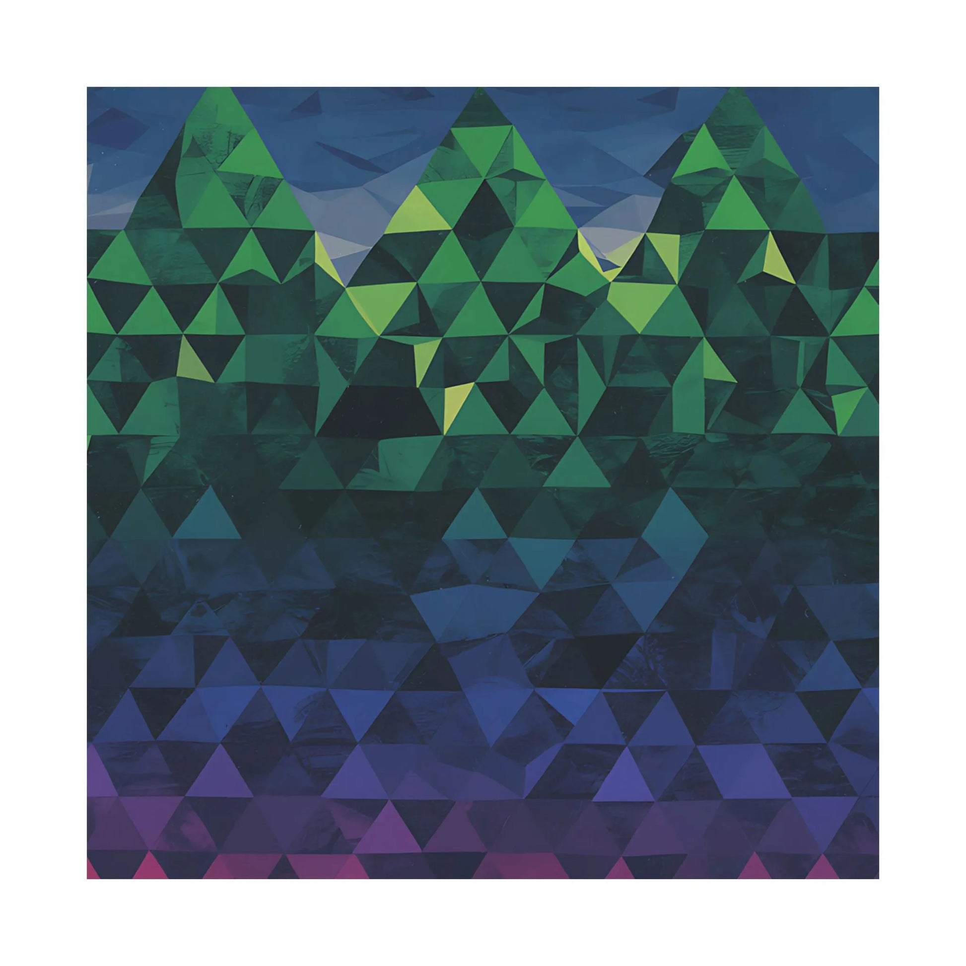 Abstract Mountain Matte Vertical Poster 2025 - Iron Phoenix GHG