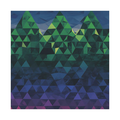 Abstract Mountain Matte Vertical Poster 2025 - Iron Phoenix GHG