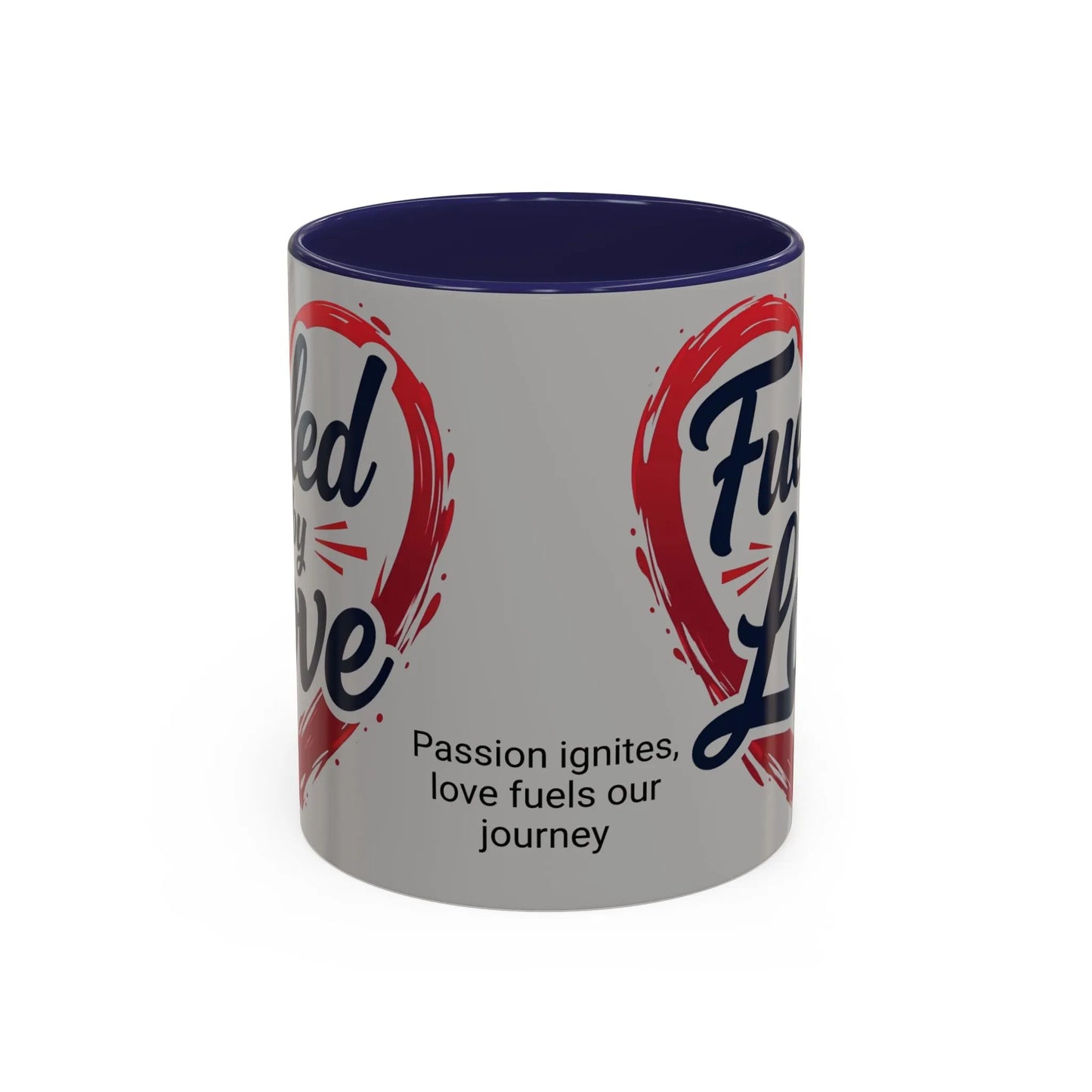 Fueled by Love Coffee Mug - Perfect for Gifts, Romantic Mug, Wedding Gift, Anniversary, Coffee Lovers, Heart Design