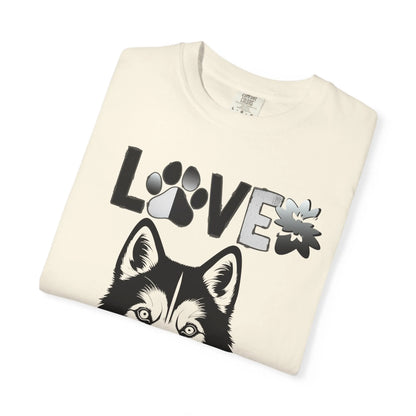 Love Got Me Howlin' Unisex T-Shirt, Cute Dog Lover Tee, Pet Owner Gift, Animal Rescue Shirt, Casual Everyday Wear, Gift for Dog Lovers
