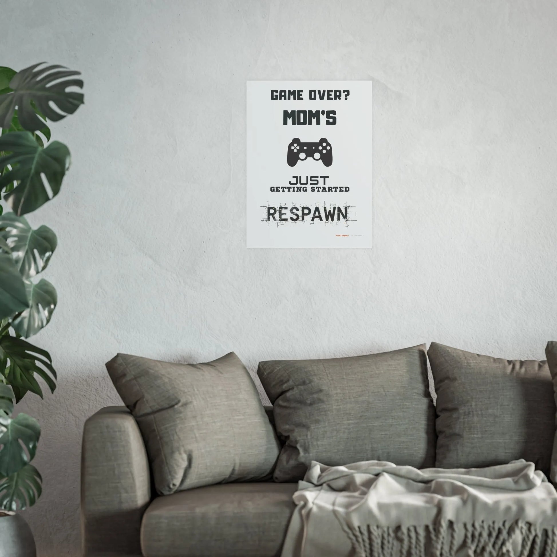 Gaming Mom Poster - Fun Wall Art for Gamers, Motivational Decor - Iron Phoenix GHG
