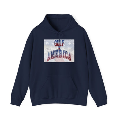 Gulf of America Hoodie, Unisex, Patriotic, Cozy Wear Navy