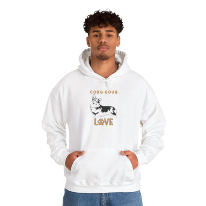 Corgi Love Hoodie, Cozy Sweatshirt, Dog Lover Gift, Pet Appreciation, Cute Animal Apparel, Perfect for Birthdays & Celebrations