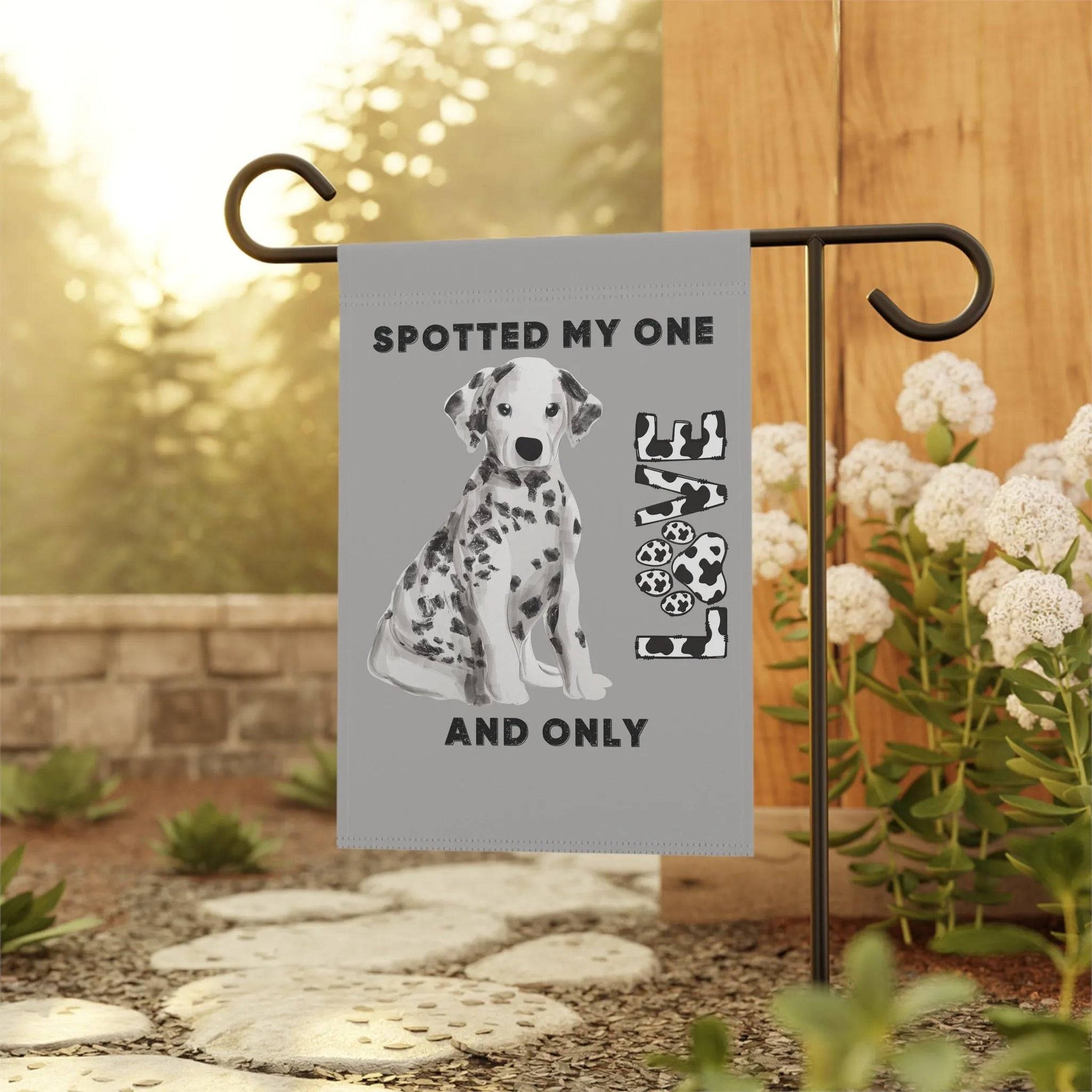 Dog Love Garden Banner, Outdoor Decor for Pet Lovers, Home & Garden Flag, Puppy Gift, Personalized Dog Decorations - Iron Phoenix GHG
