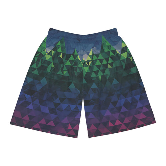 Geometric Basketball Shorts for Sports Enthusiasts, Athletic Wear, Active Lifestyle, Gym Gear, Summer Outfits, Gift for Basketball Lovers