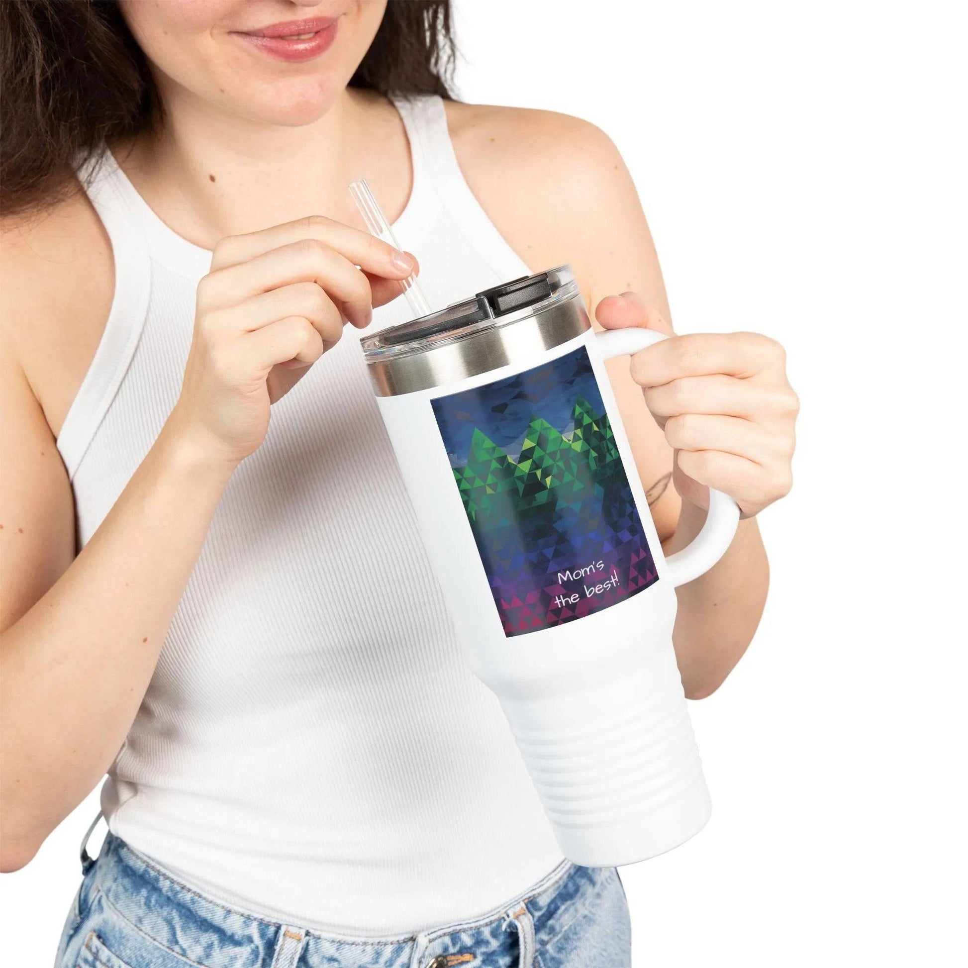 Colorful Insulated Travel Mug - 40oz, Leak-Proof, Perfect Gift - Iron Phoenix GHG