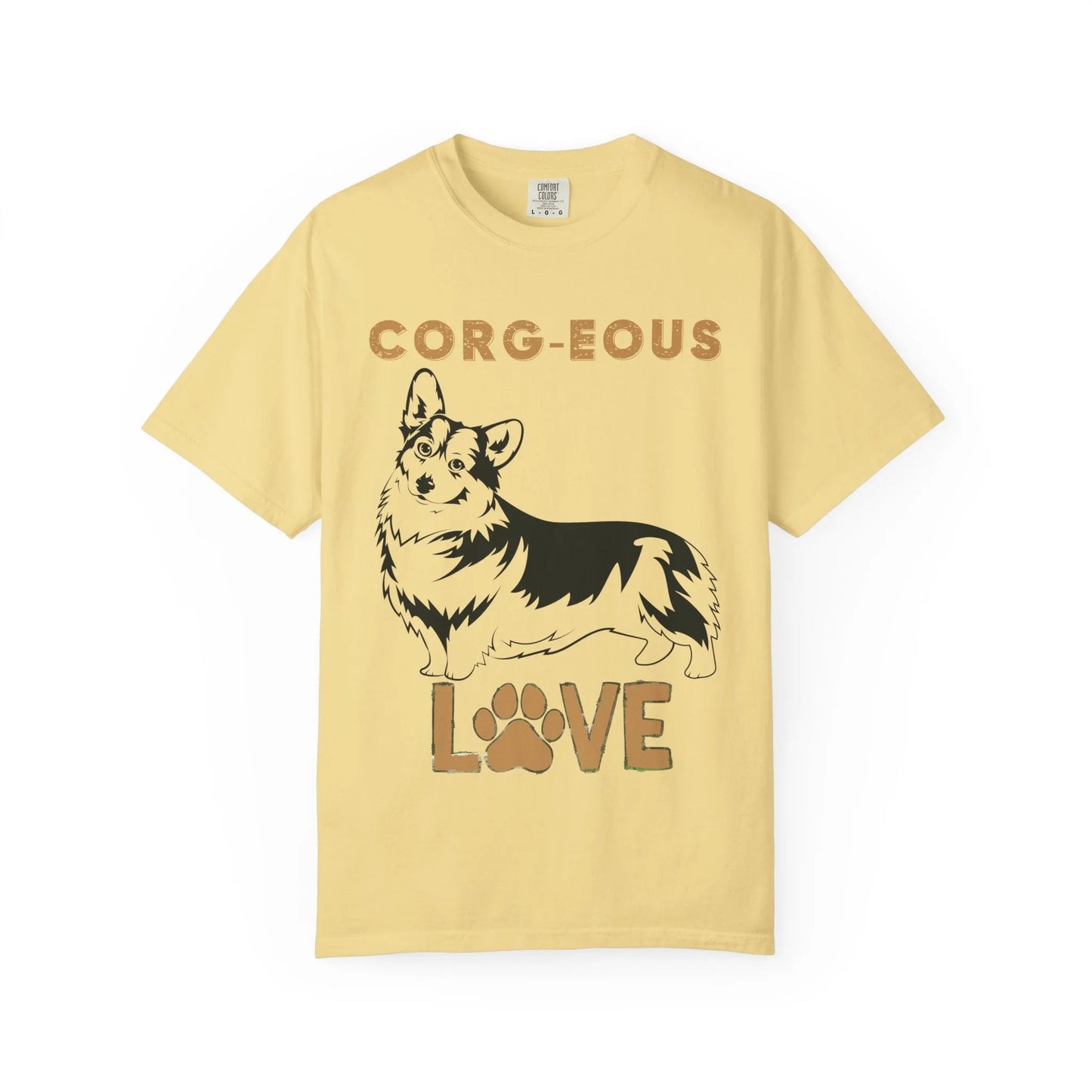 Corg-Eous Love T-Shirt, Cute Dog Lover Gift, Pet Owner Apparel, Animal Lover Tee, Perfect for Birthdays, Everyday Wear