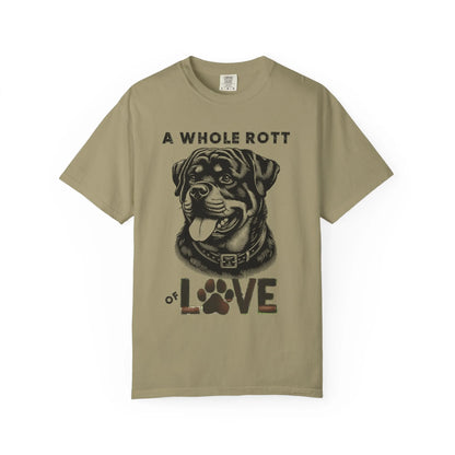 Rottweiler Love T-Shirt, Unisex Pet Lover Tee, Cute Dog Lover Gift, Dog Mom Shirt, Animal Adoption Awareness Clothing