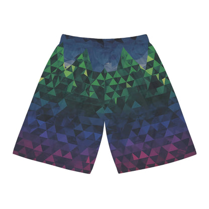 Geometric Basketball Shorts for Sports Enthusiasts, Athletic Wear, Active Lifestyle, Gym Gear, Summer Outfits, Gift for Basketball Lovers