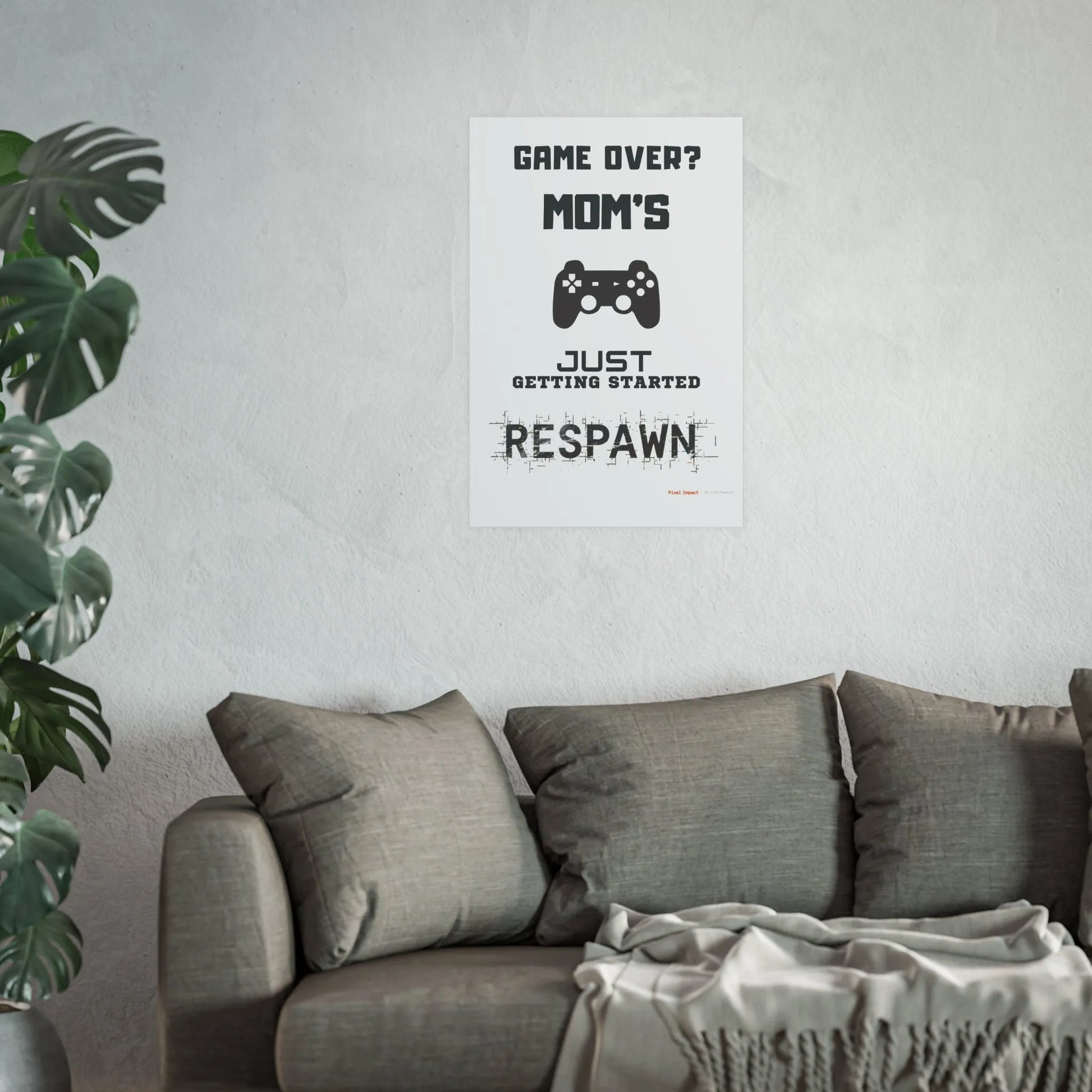 Gaming Mom Poster - Fun Wall Art for Gamers, Motivational Decor - Iron Phoenix GHG