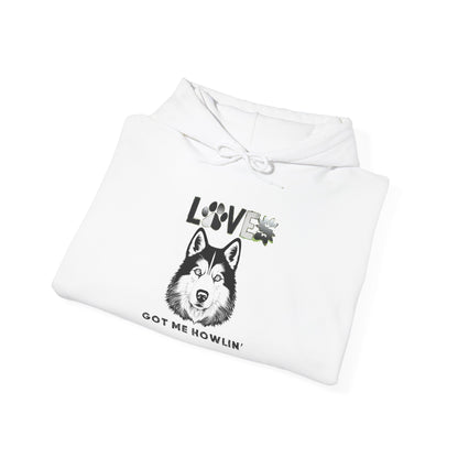 Love Got Me Howlin' Hoodie - Unisex Heavy Blend Sweatshirt