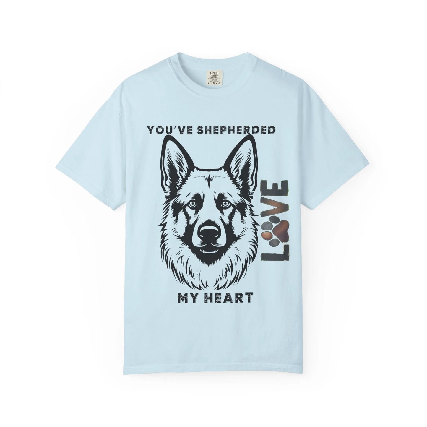 Shepherd Dog Love T-Shirt, Unisex Gift for Dog Lovers, Pet Adoption Support, Heartwarming Canine Apparel, Casual Everyday Wear