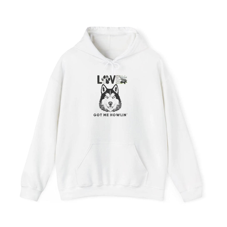 Cozy Husky Dog Hoodie - Heavyweight Blend, Spacious Pockets, Adjustable Hood - Iron Phoenix GHG