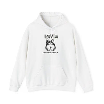 Cozy Husky Dog Hoodie - Heavyweight Blend, Spacious Pockets, Adjustable Hood - Iron Phoenix GHG