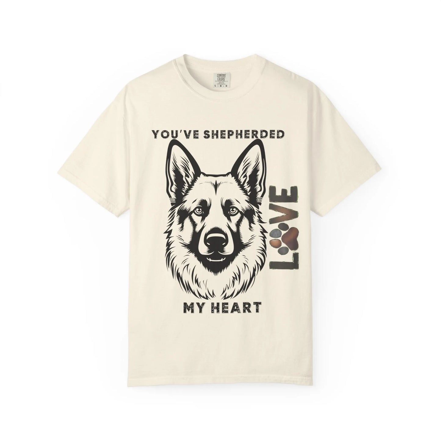 Shepherd Dog Love T-Shirt, Unisex Gift for Dog Lovers, Pet Adoption Support, Heartwarming Canine Apparel, Casual Everyday Wear