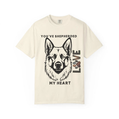 Shepherd Dog Love T-Shirt, Unisex Gift for Dog Lovers, Pet Adoption Support, Heartwarming Canine Apparel, Casual Everyday Wear