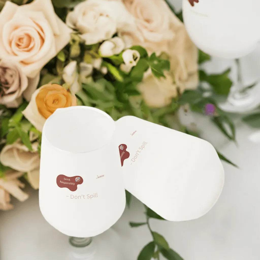 13oz Personalized Frosted Wine Glass, Eco-Friendly Fun
