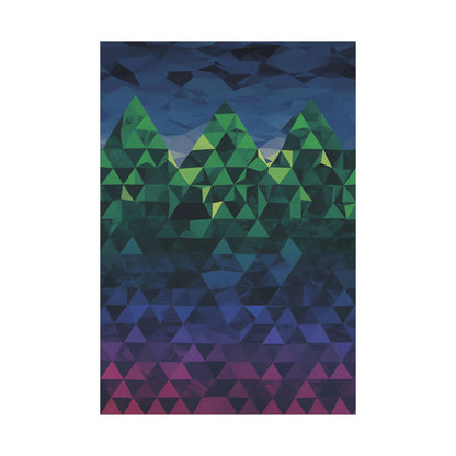 Abstract Mountain Matte Vertical Poster 2025 - Iron Phoenix GHG