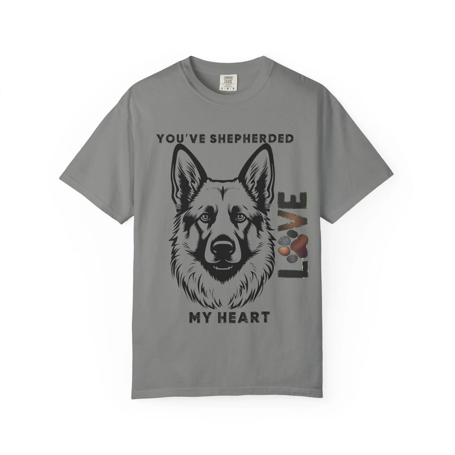 Shepherd Dog Love T-Shirt, Unisex Gift for Dog Lovers, Pet Adoption Support, Heartwarming Canine Apparel, Casual Everyday Wear