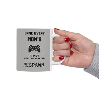 Gamer Mom Mug - "Game Over, Mom's Just Getting Started" - Mother's Day Gift - Iron Phoenix GHG