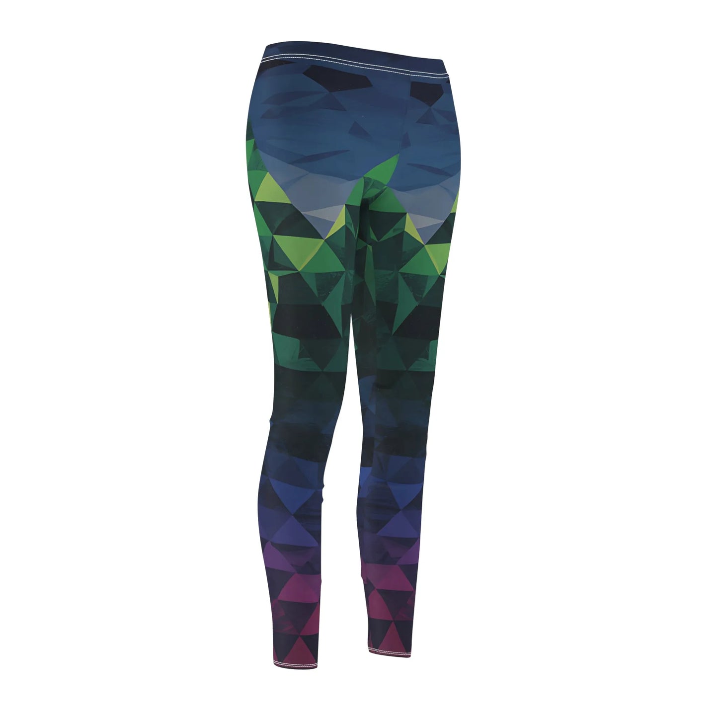Vibrant Geometric Leggings for Active Women, Yoga Pants, Fitness Wear, Casual Style, Unique Athleisure Outfit, Gym Leggings