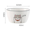 Nordic Cat Ramen Bowl – Cute Porcelain Noodle Soup Bowl for Cat Lovers - Image 2
