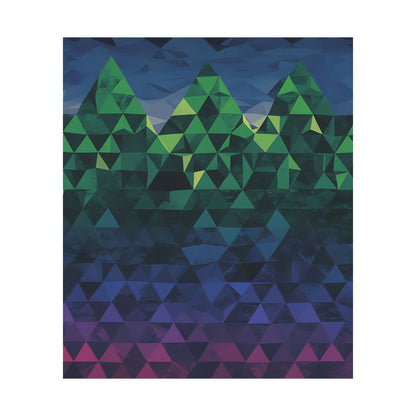 Abstract Mountain Matte Vertical Poster 2025 - Iron Phoenix GHG