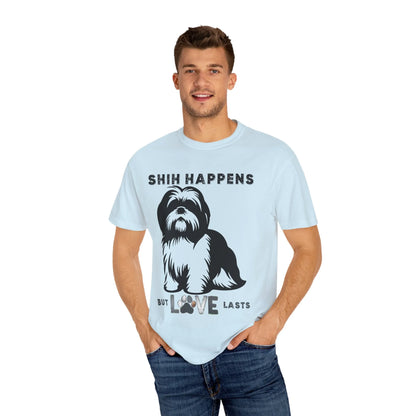 Shin Happens Dog Lover T-Shirt, Pet Owner Gift, Funny Dog Shirt, Unisex Tee, Animal Lover Apparel, Birthday Gift for Dog Moms