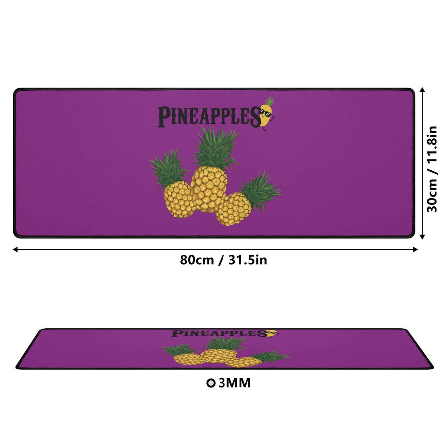 Purple Pineapple XXL Deskmat – Water-Resistant, Non-Slip
