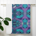 Personalized Aqua Purple Towel - Soft Cotton Blend - Image 4