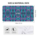 Personalized Aqua Purple Towel - Soft Cotton Blend - Image 5