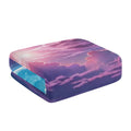 Personalized Galaxy Beach Towel - Purple Night Sky - Image 3