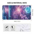 Personalized Galaxy Beach Towel - Purple Night Sky - Image 5
