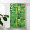 Personalized Green Survival Mode Towel - Cotton Blend - Image 4