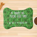 Funny Gamer Pet Rug - Green Non-Slip Mat - Image 1