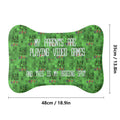 Funny Gamer Pet Rug - Green Non-Slip Mat - Image 5