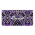 Personalized Purple Geometric Bath Towel – Soft Cotton Blend Comfort - Image 2