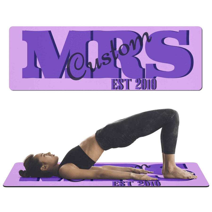 Custom Purple Yoga Mat – Anti-Slip, Microfiber Suede